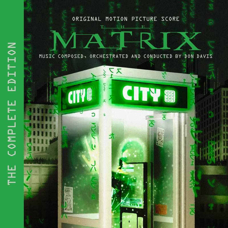 Cover art for The Matrix: The Complete Edition (Original Motion Picture Score) (Glitter-Infused Green Vinyl Variant)