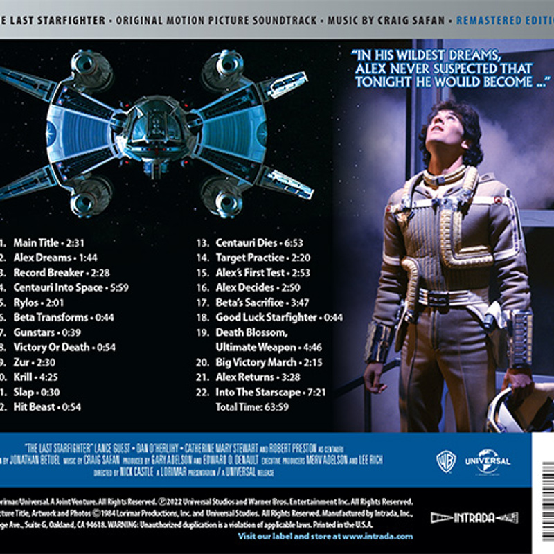 The Last Starfighter (Original Motion Picture Soundtrack) album cover