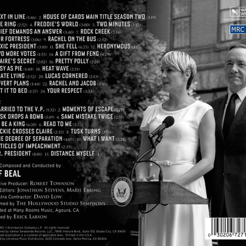 House of Cards: Season 2 (Music From the Netflix Original Series) album cover