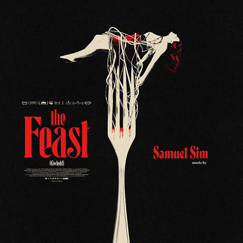 Album cover for Samuel Sim: The Feast (Original Motion Picture Soundtrack) by Samuel Sim - Red Stamp Records 2026