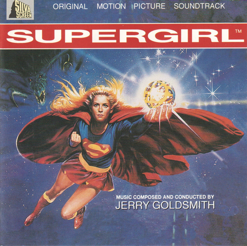 Album cover for Jerry Goldsmith: Supergirl (Original Motion Picture Soundtrack) by Jerry Goldsmith - Silva Screen 1993
