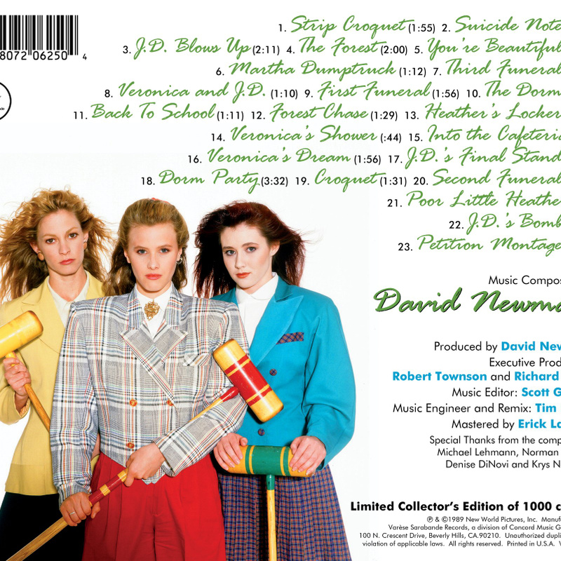 Heathers (Original Motion Picture Soundtrack) album cover