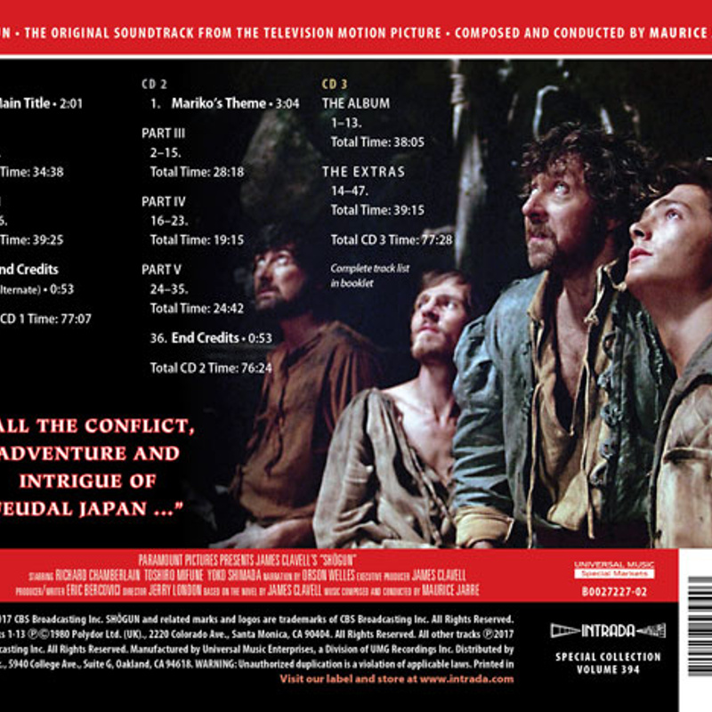 James Clavell's Shōgun (The Original Soundtrack From The Televion Motion Picture) album cover