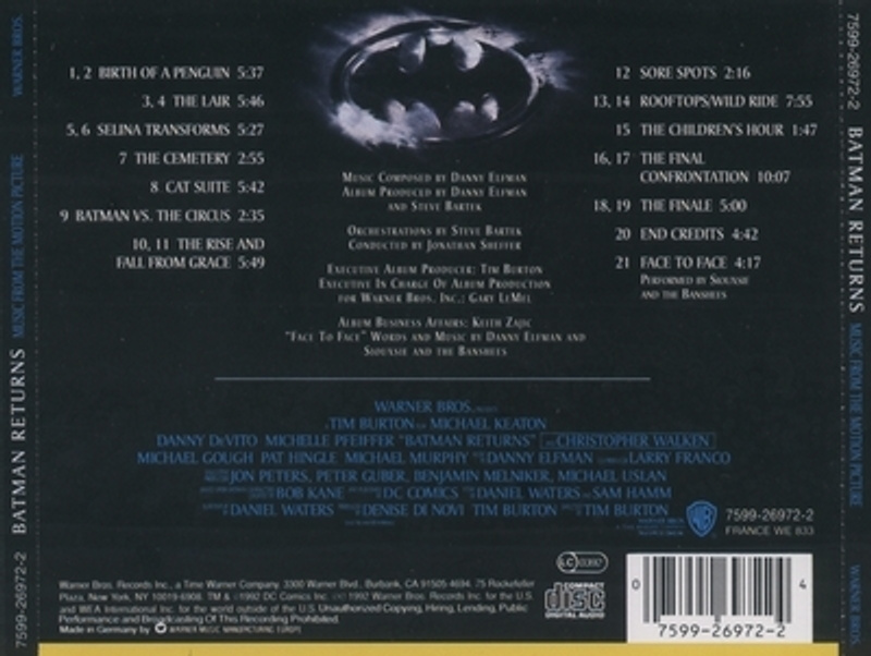 Batman Returns album cover