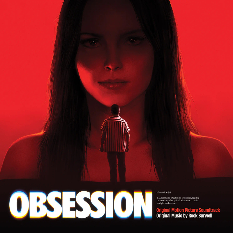 Album cover for Obsession (Original Motion Picture Soundtrack) by Rock Burwell - Waxwork Records 2026