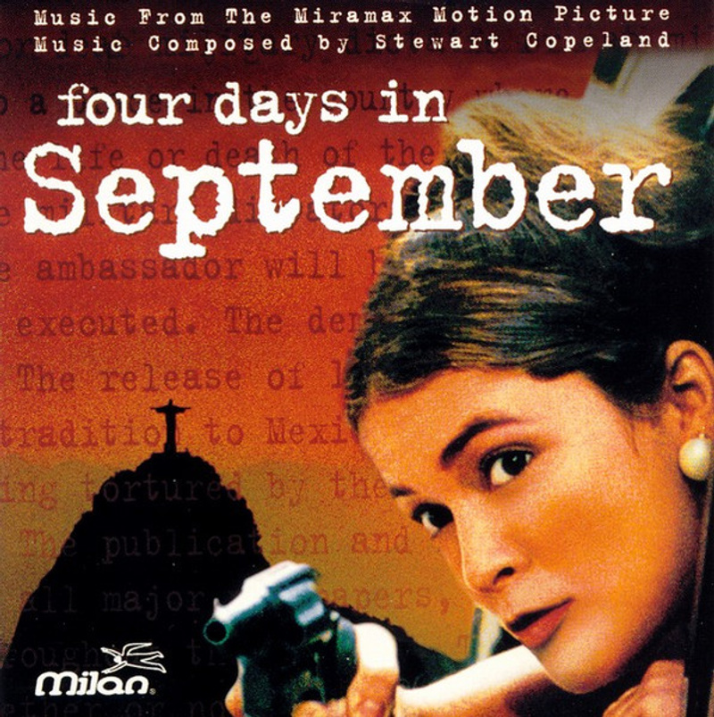 Album cover for Four Days In September (Music From the Miramax Motion Picture) by Stewart Copeland - Milan Records 1998