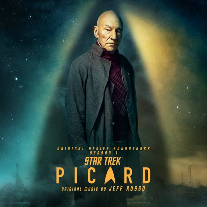 Cover art for Star Trek: Picard – Season 1 (Original Series Soundtrack) (Transparent Green W/ Splatter Vinyl Variant)