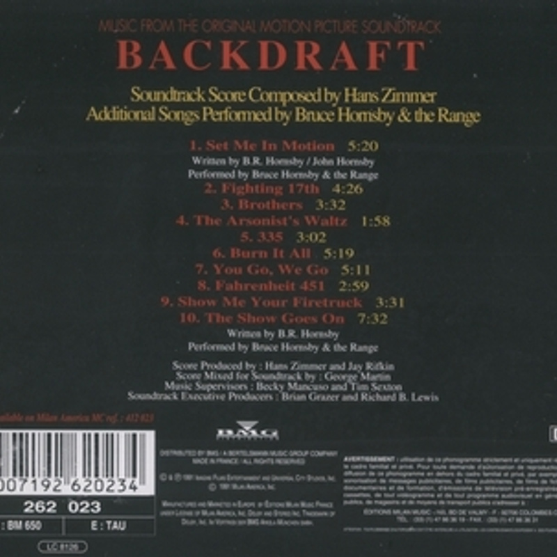 Backdraft (Music From The Original Motion Picture Soundtrack) album cover