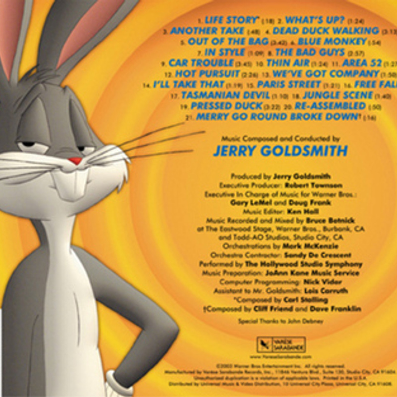 Looney Tunes: Back In Action (Original Motion Picture Soundtrack) album cover