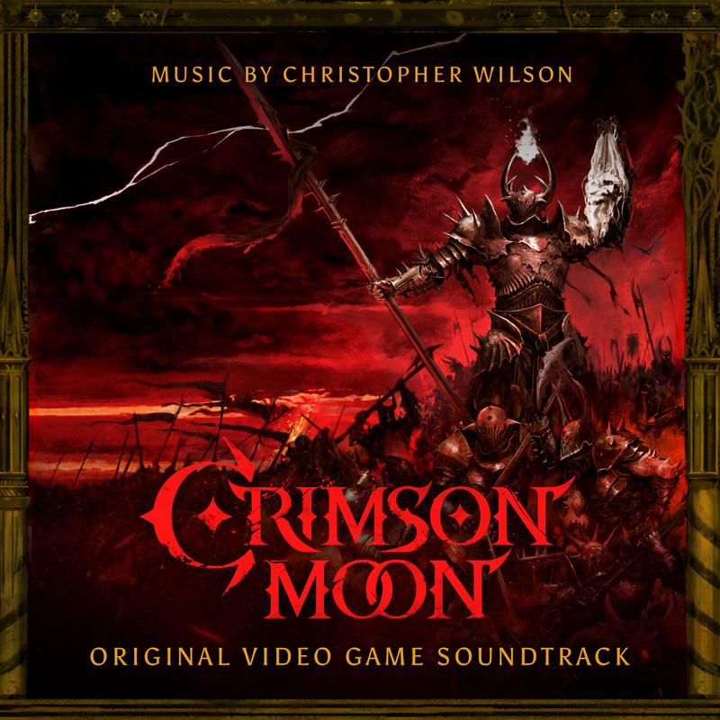 Album cover for Christopher Wilson: Crimson Moon (Original Video Game Soundtrack) by Christopher Wilson - Milan Records 2026