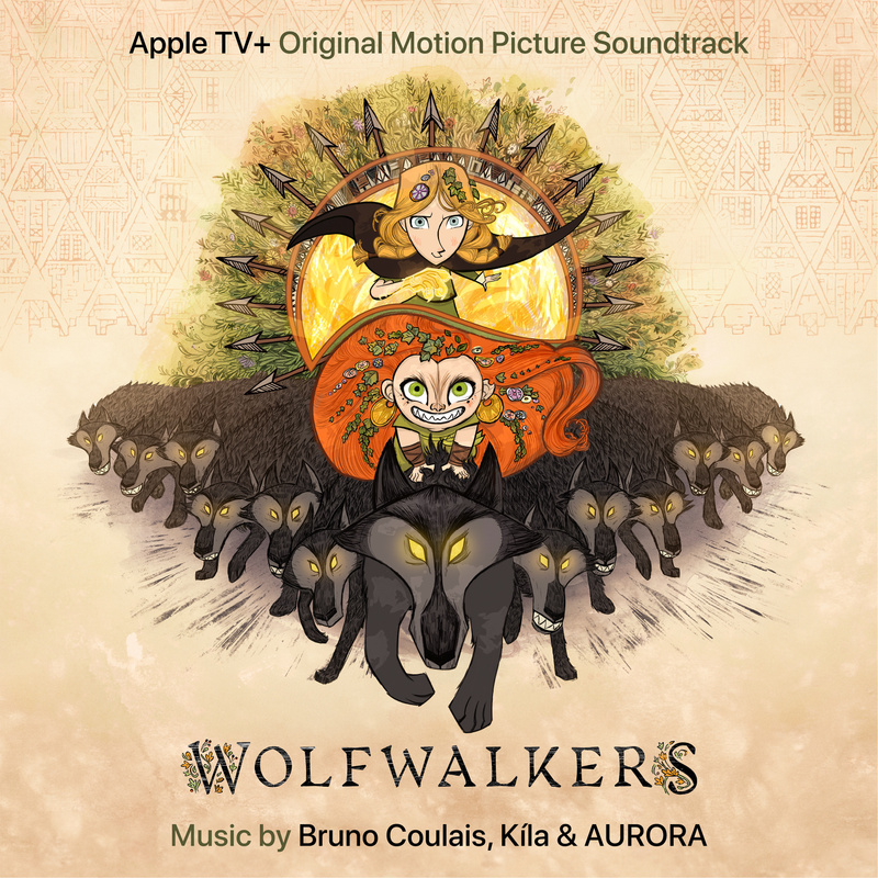 Album cover for WolfWalkers (Original Motion Picture Soundtrack) by Bruno Coulais, AURORA and others - 22D Music 2020