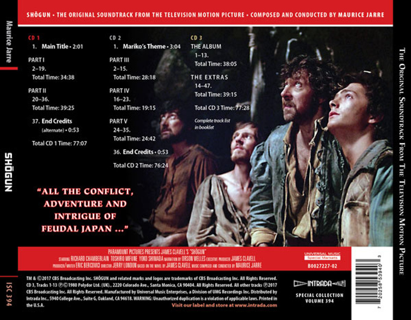 James Clavell's Shōgun (The Original Soundtrack From The Televion Motion Picture) album cover