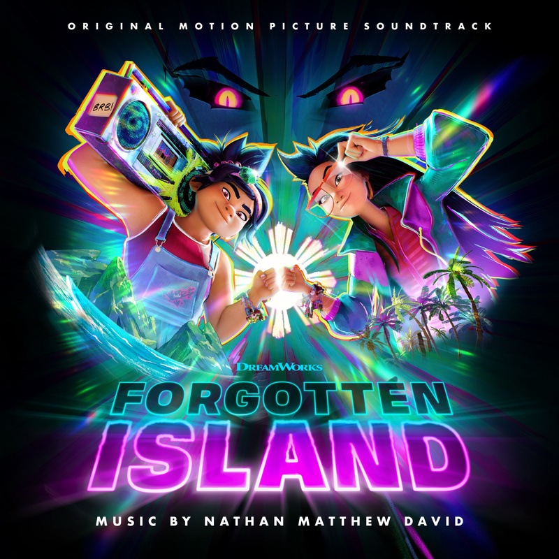 Album cover for Nathan Matthew David: Forgotten Island (Original Motion Picture Soundtrack) by Nathan Matthew David - Back L…