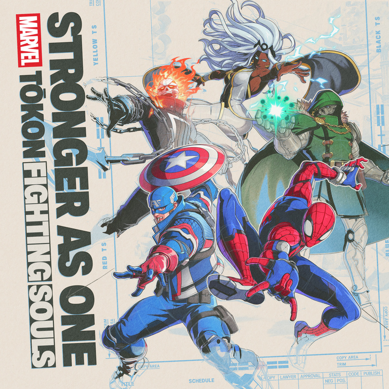 Album cover for Stronger as One (From "Marvel Tōkon: Fighting Souls") by KeikoTerada and Mayu - Hollywood Records 2026