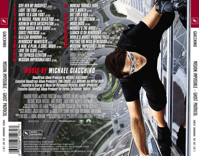 Mission: Impossible - Ghost Protocol (Music From the Motion Picture) album cover