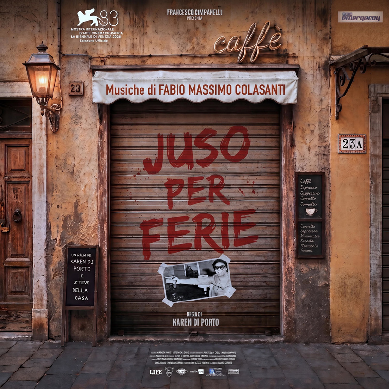 Album cover for Juso per ferie (Original Motion Picture Soundtrack) by Fabio Massimo Colasanti - New Emergency Srl 2026