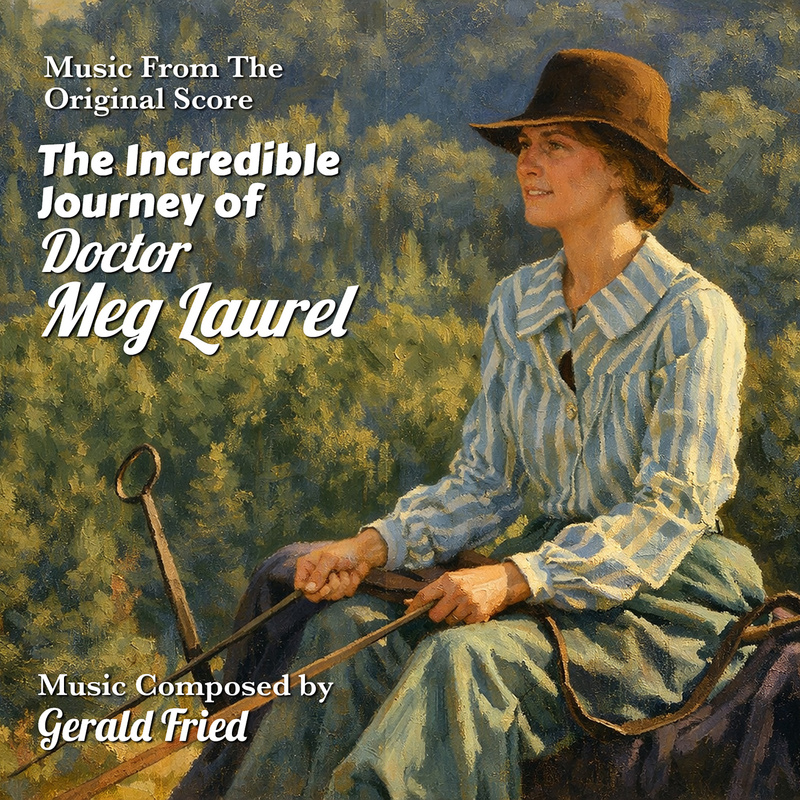Album cover for Gerald Fried: The Incredible Journey of Doctor Meg Laurel (Original Score) by Gerald Fried - Dragon's Domain…