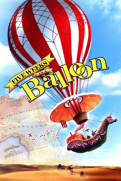 Poster for Five Weeks in a Balloon (1962)
