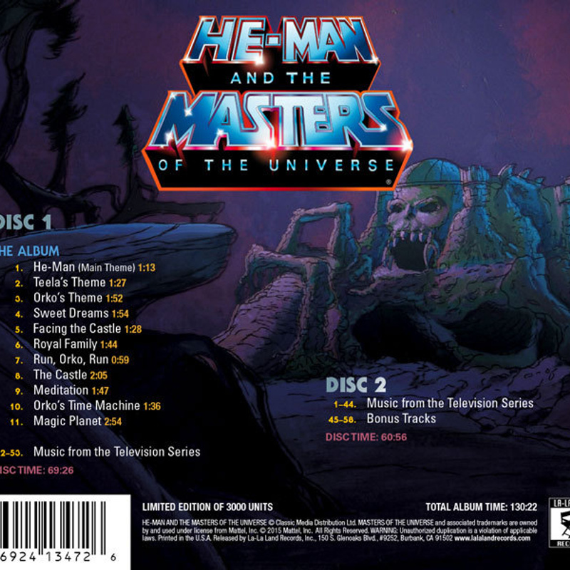 He-Man and the Masters of the Universe (Music From The Television Series) album cover