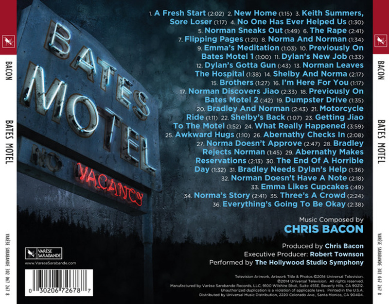 Bates Motel (Music From The A&E Original Series) album cover