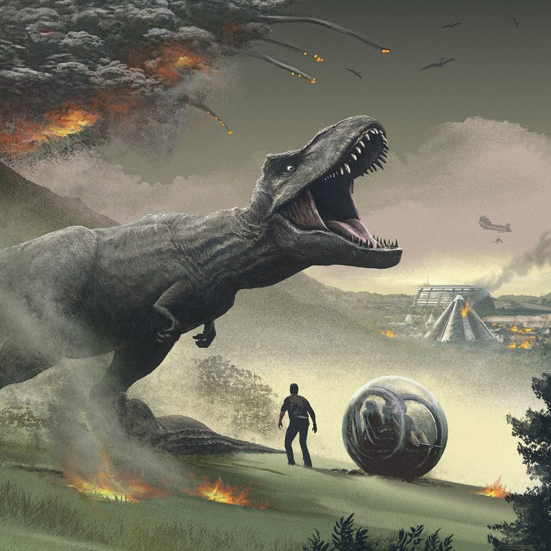 Cover art for Jurassic World: Fallen Kingdom (Original Motion Picture Soundtrack) (Indo-Raptor Colored Vinyl Variant)