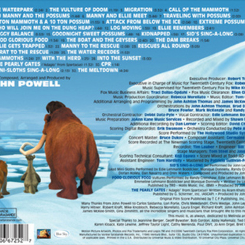 Ice Age 2: The Meltdown (Original Motion Picture Soundtrack) album cover