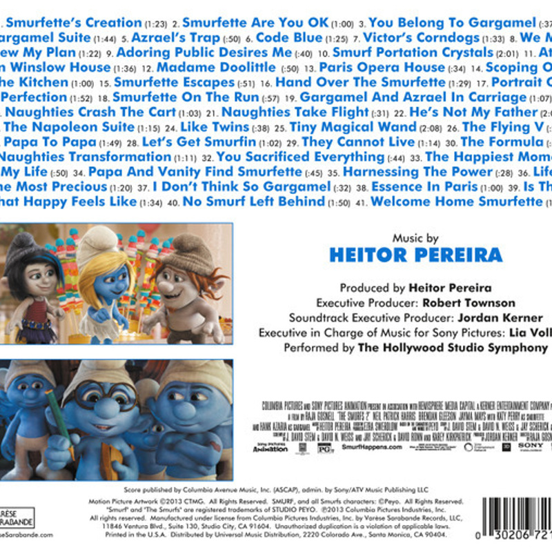 The Smurfs 2 album cover