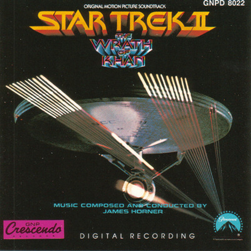 Cover art for Star Trek II: The Wrath of Khan (Original Motion Picture Soundtrack)