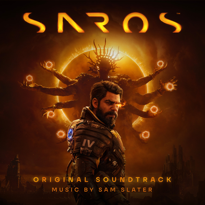 Album cover for SAROS (Original Soundtrack) by Sam Slater - Milan Records 2026