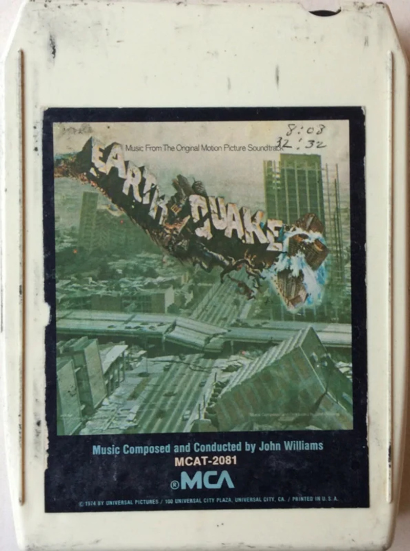 Album cover for Earthquake (Music From the Motion Picture Soundtrack) by John Williams - MCA Records 1974