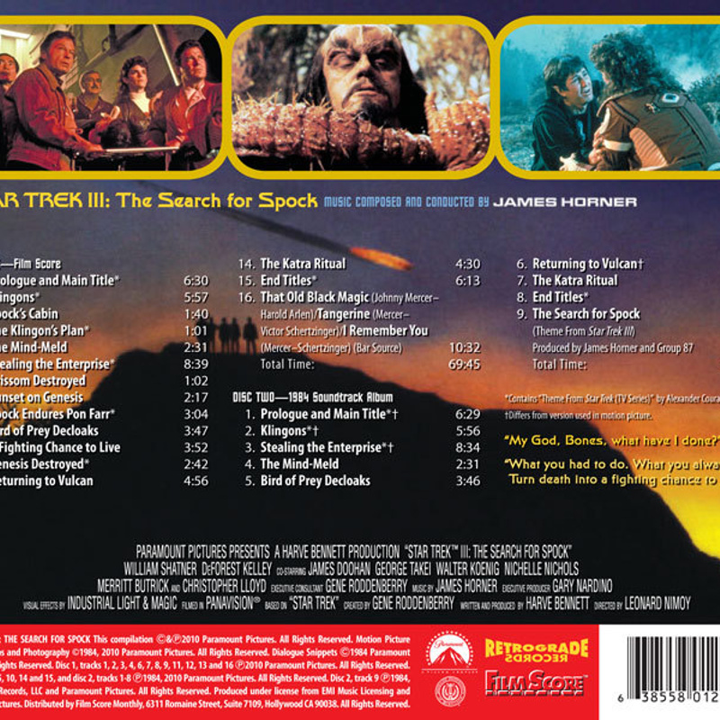 Star Trek III: The Search for Spock (Newly Expanded Edition - Original Motion Picture Soundtrack) album cover