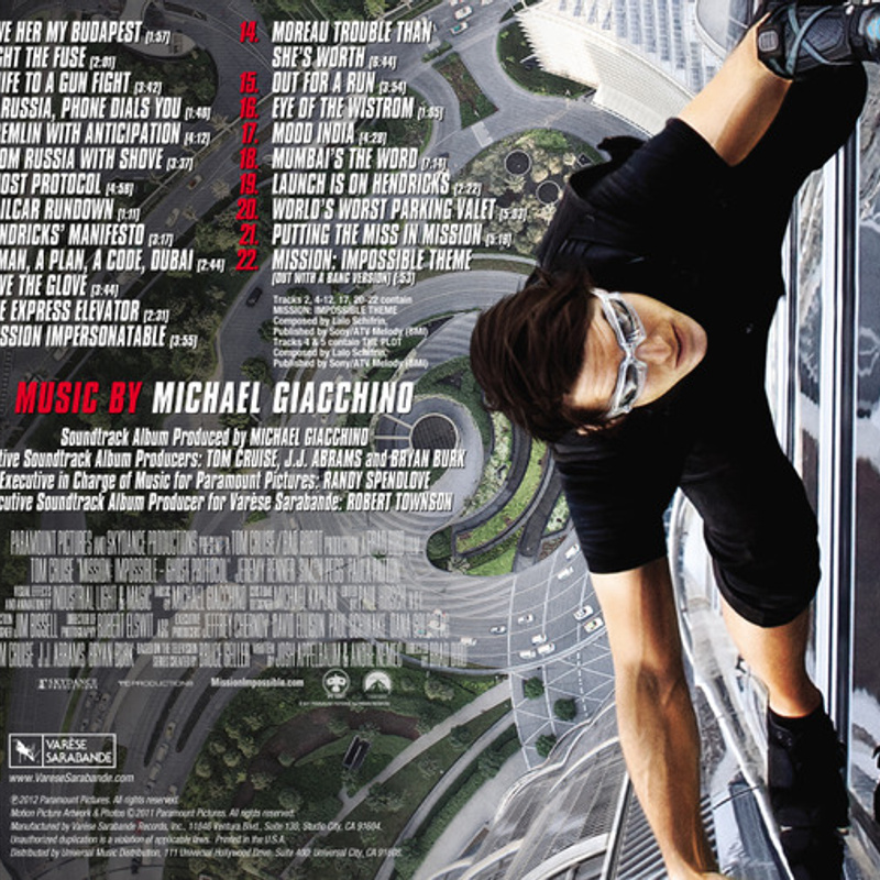 Mission: Impossible - Ghost Protocol (Music From the Motion Picture) album cover