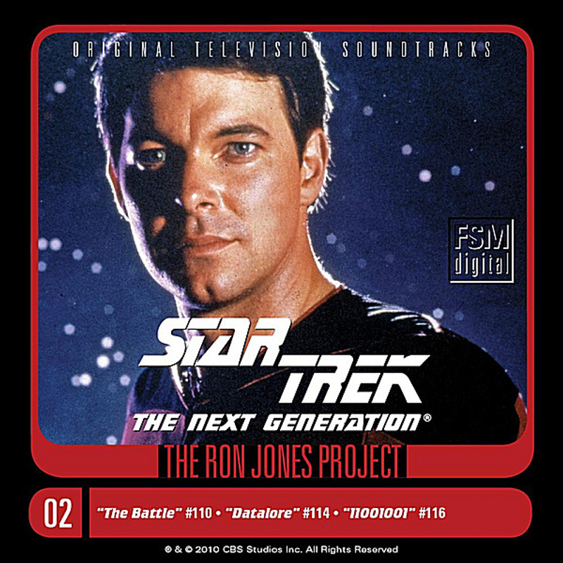 Cover art for Star Trek: The Next Generation 2: The Battle / Datalore / 11001001 (Original Television Soundtracks)