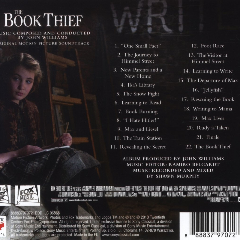 The Book Thief (Original Motion Picture Soundtrack) album cover