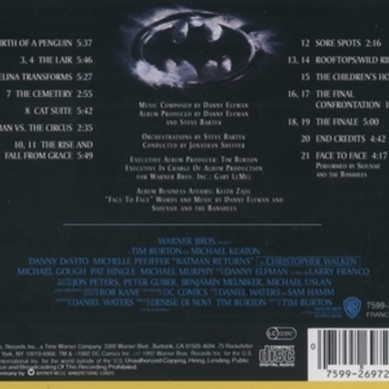 Batman Returns album cover