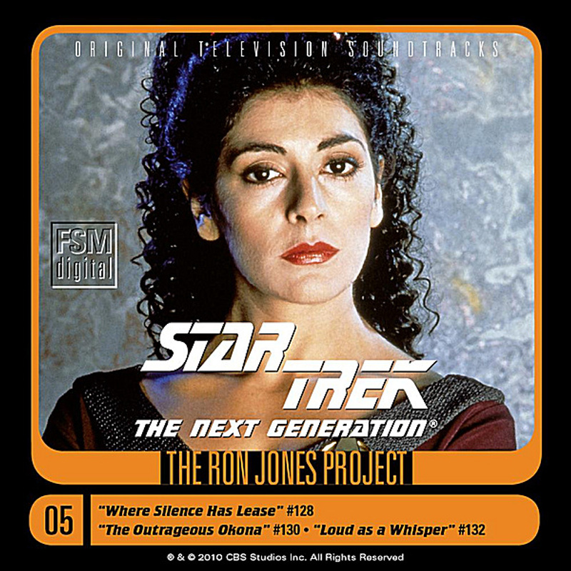 Cover art for Star Trek: The Next Generation, 5: Where Silence Has Lease / The Outrageous Okona / Loud as a Whisper (Original Television Soundtracks)