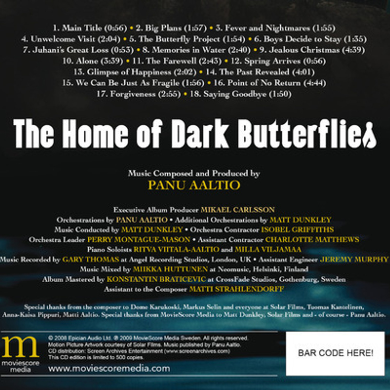 The Home of Dark Butterflies (Original Motion Picture Soundtrack) album cover