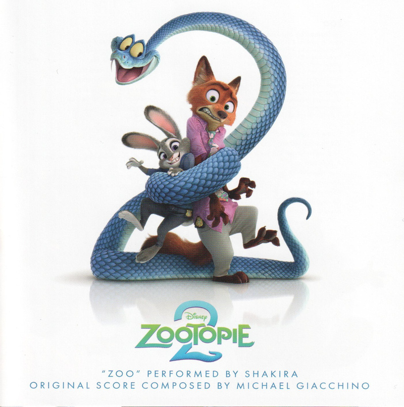 Album cover for Zootopie 2 (Original Motion Picture Soundtrack) by Shakira and Michael Giacchino - Walt Disney Records 2026
