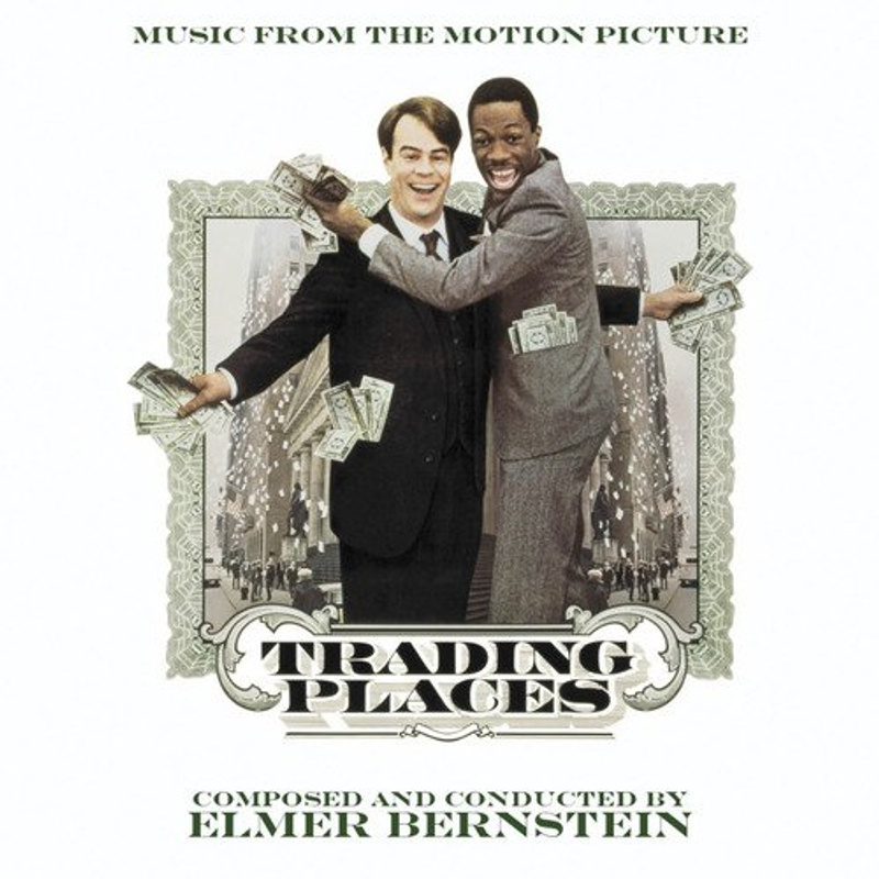 Album cover for Trading Places (Music From The Motion Picture) by Elmer Bernstein - La-La Land Records 2011