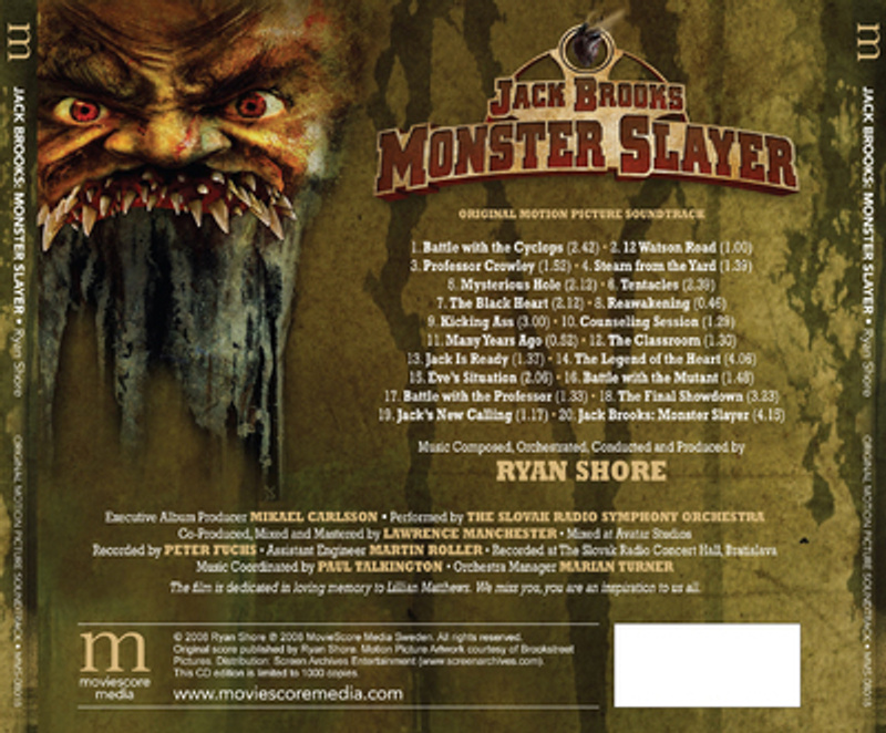 Jack Brooks: Monster Slayer (Original Motion Picture Soundtrack) album cover