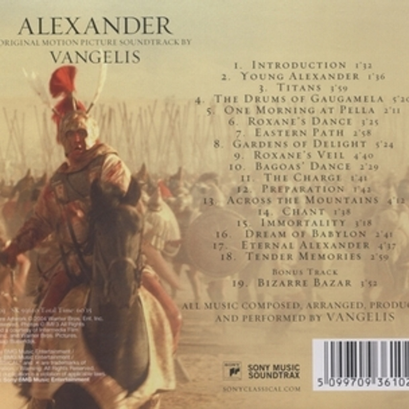 Alexander (Original Motion Picture Soundtrack) album cover