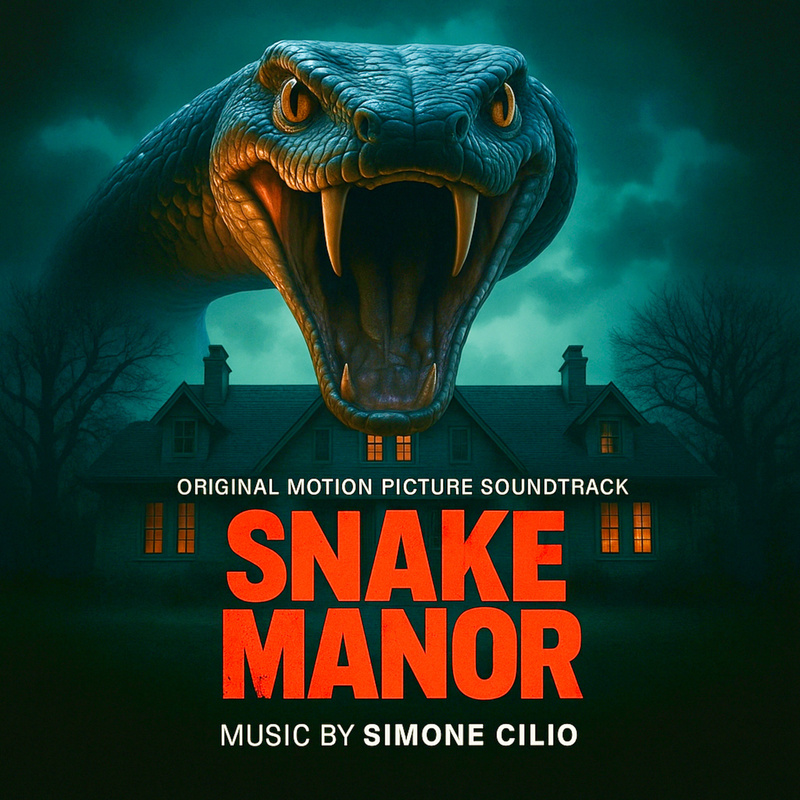 Album cover for Snake Manor (Original Motion Picture Soundtrack) by Simone Cilio - Plaza Mayor Company Ltd 2025