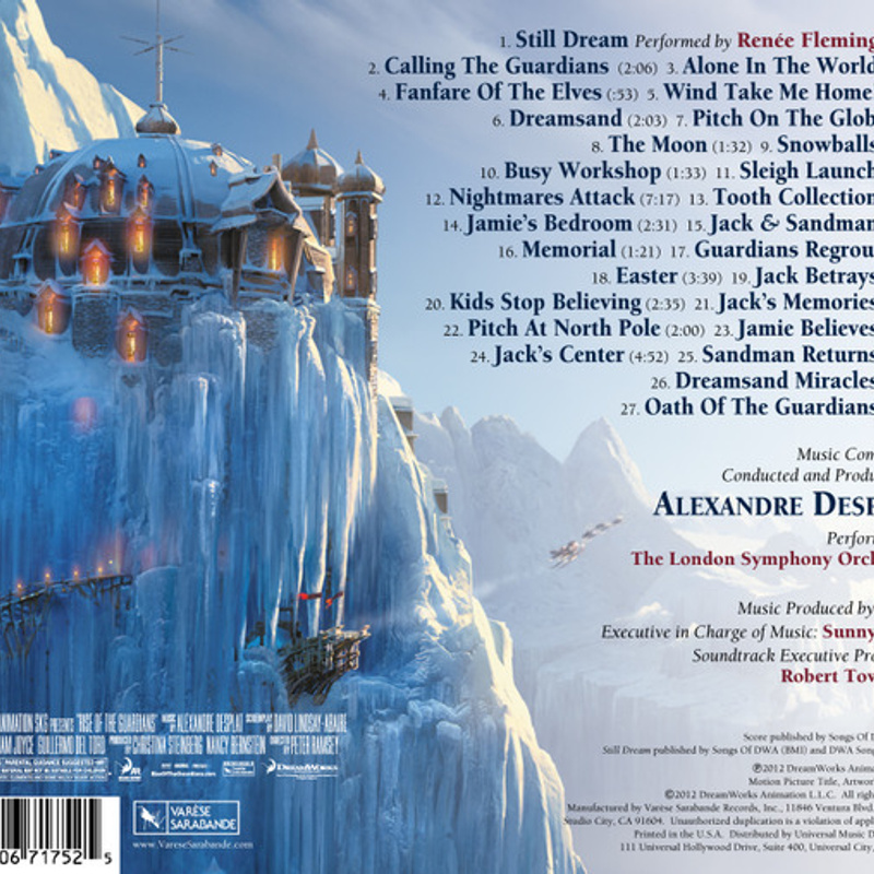 Rise of the Guardians album cover