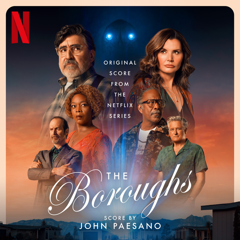 Album cover for The Boroughs (Original Score from the Netflix Series) by John Paesano - Netflix Music 2026