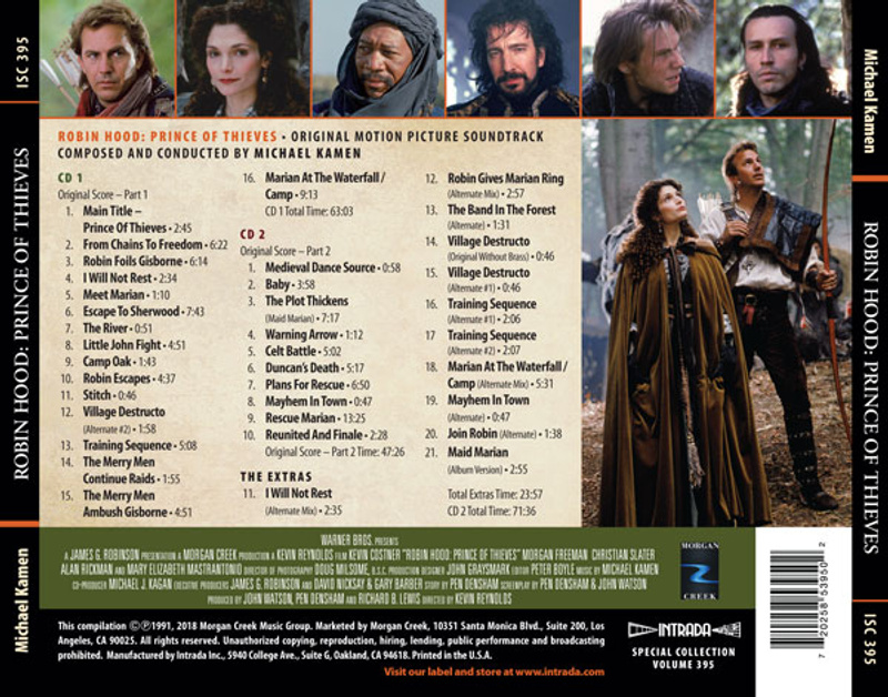 Robin Hood: Prince of Thieves (Original Motion Picture Soundtrack) album cover