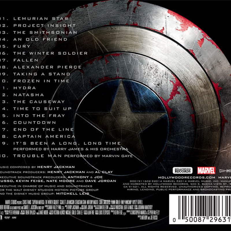 Captain America: The Winter Soldier (Original Motion Picture Soundtrack) album cover