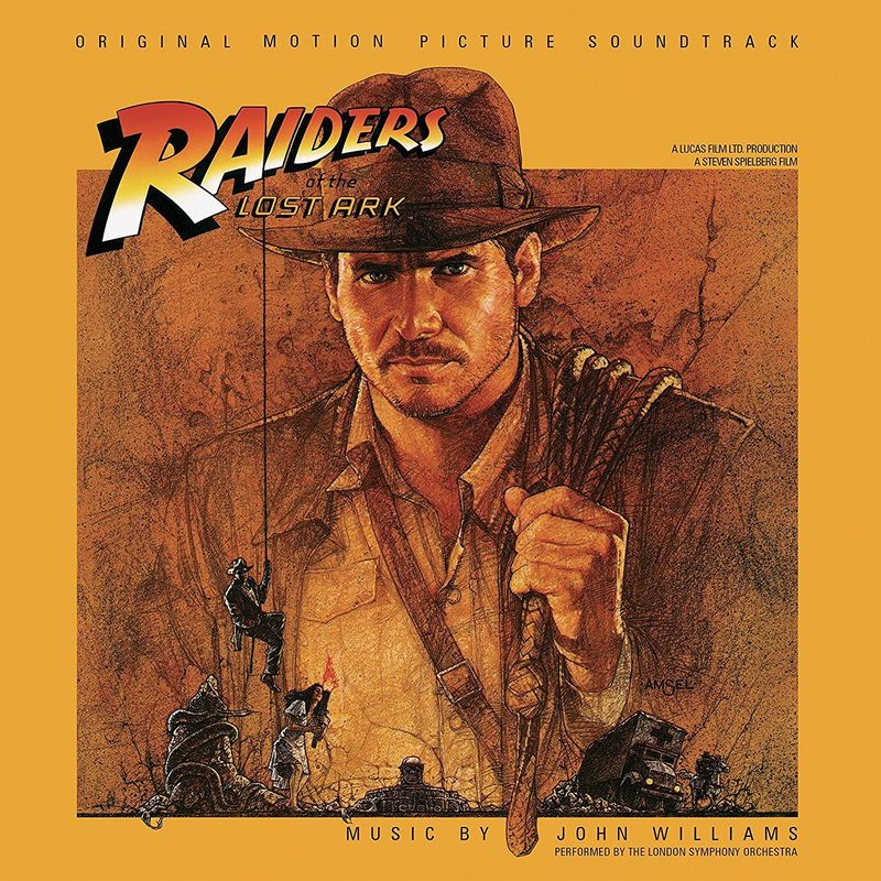 Cover art for Raiders of the Lost Ark (Original Motion Picture Soundtrack) (Gold with Black Swirl Variant)