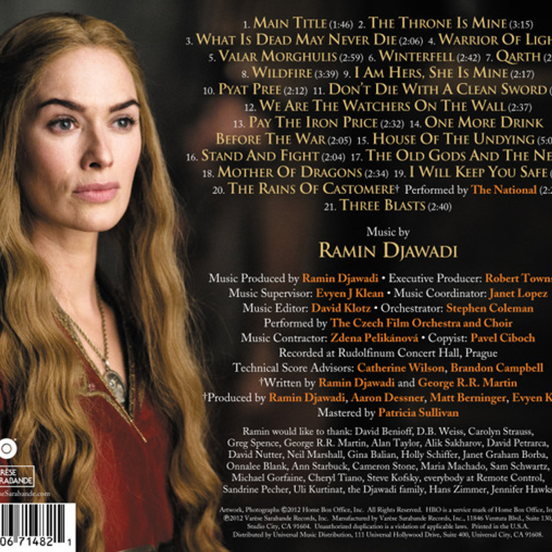 Game of Thrones: Season 2 (Music From the HBO Series) album cover