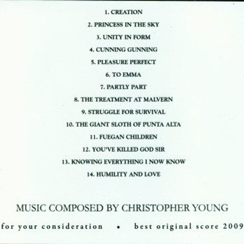 Creation ('For Your Consideration' - Best Original Score) album cover