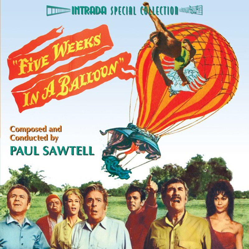 Album cover for The Lost World / Five Weeks in a Balloon by Paul Sawtell and Bert Shefter - Intrada 2006